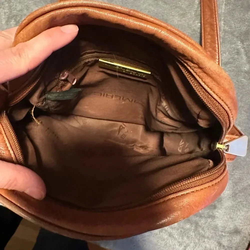 Vintage Leather Americana Crossbody Women’s Purse Classic Neutral